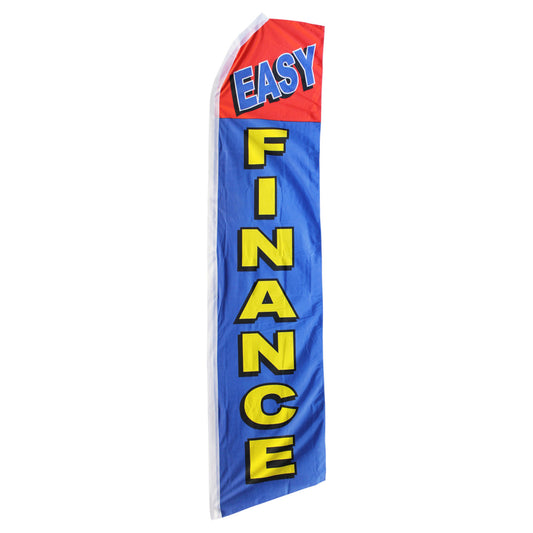 Easy Finance Swooper Flag - 11.5ft x 2.5ft