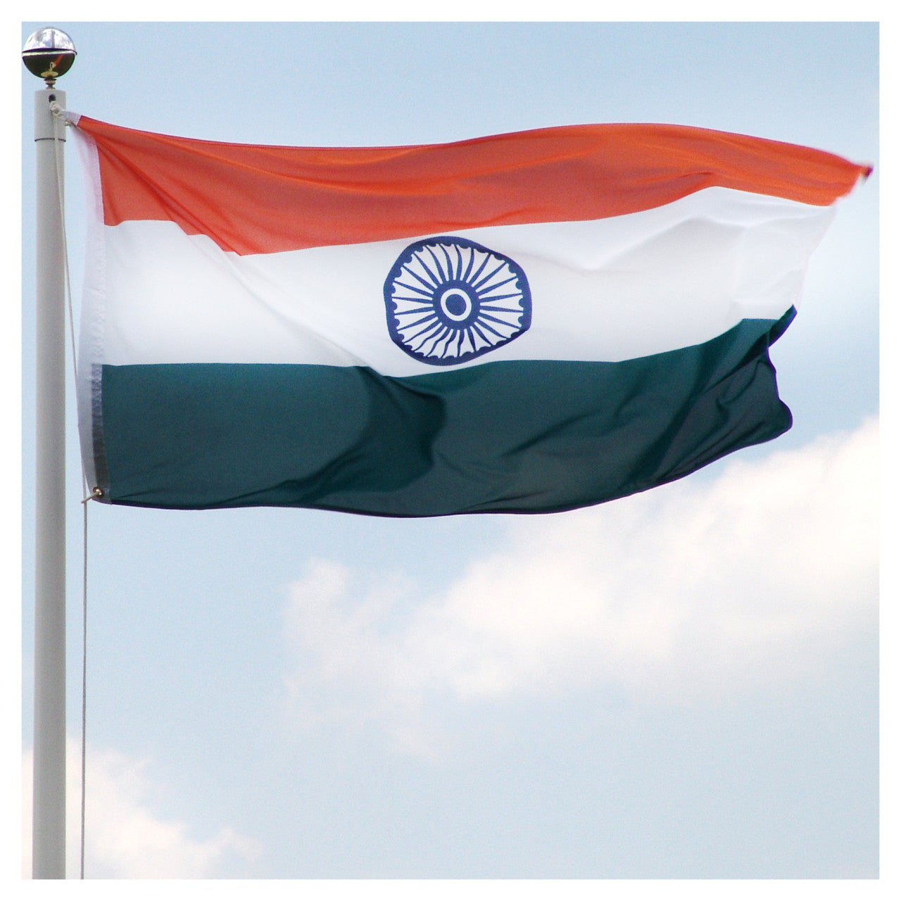 India Flag 3ft x 5ft Super Knit Polyester