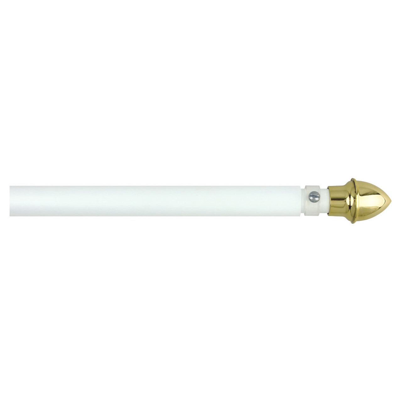 Super Tough 6ft Fiberglass One Pice Residential Pole - White Finish