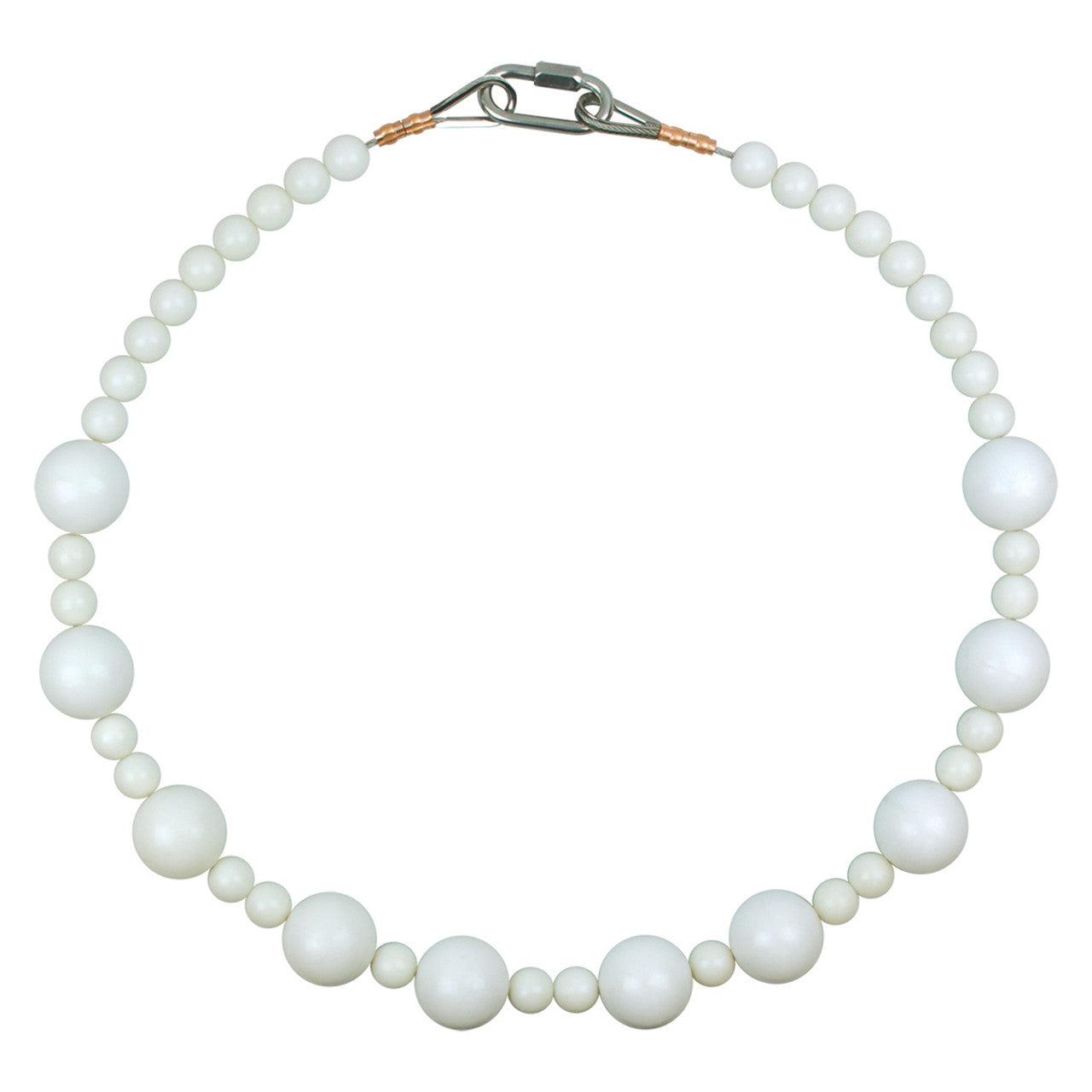 Beaded Retainer Ring - For 30in Butt Diameter - White