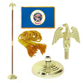 Super Tough Indoor Flagpole Kit with Nylon 3' x 5' Minnesota Flag
