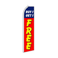 Buy One Get One Free Swooper Flag - 11.5ft x 2.5ft