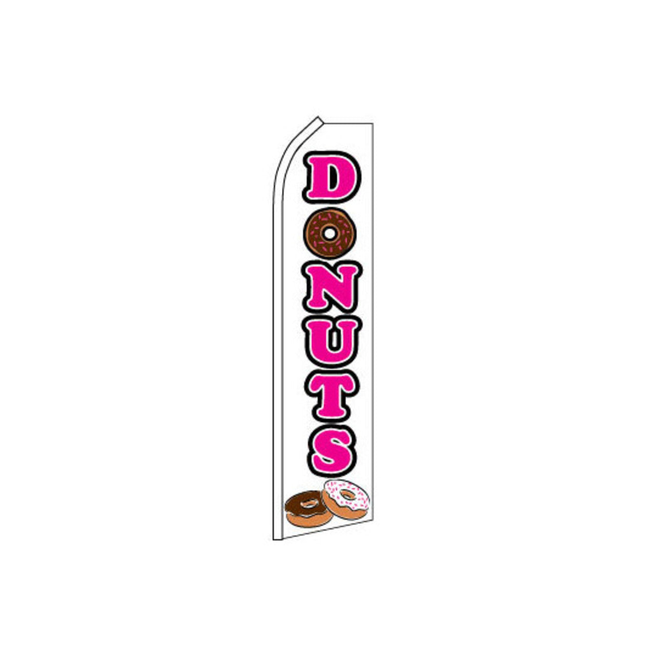 Donuts Swooper Flag - 11.5ft x 2.5ft