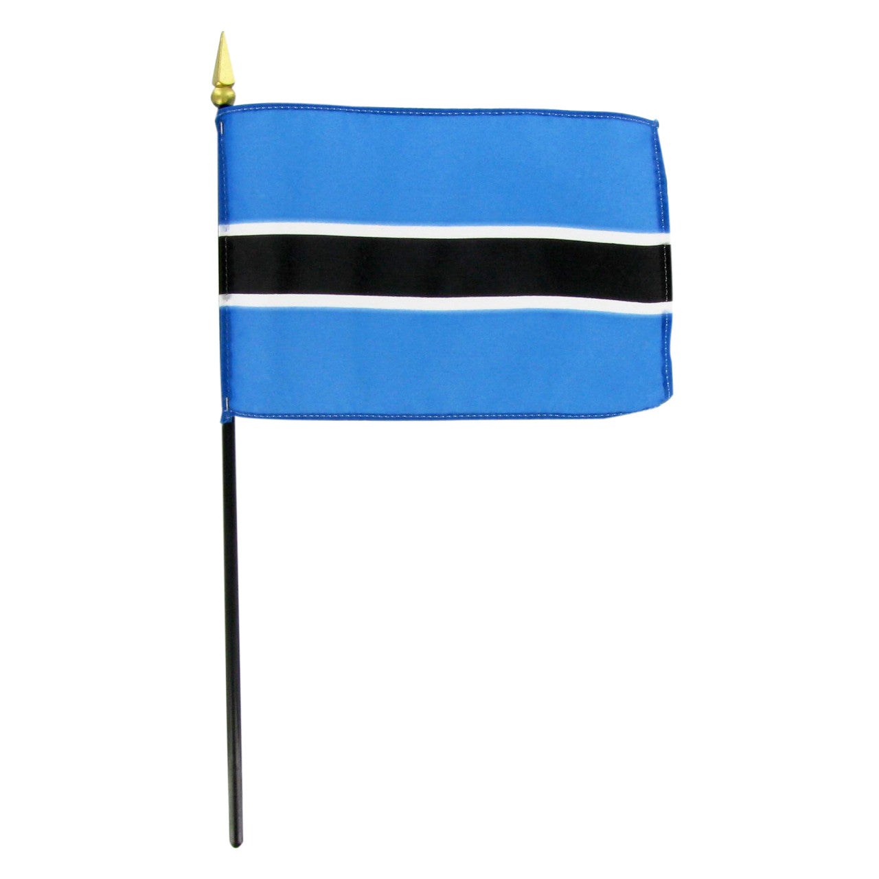 Botswana 4" x 6" Stick Flag