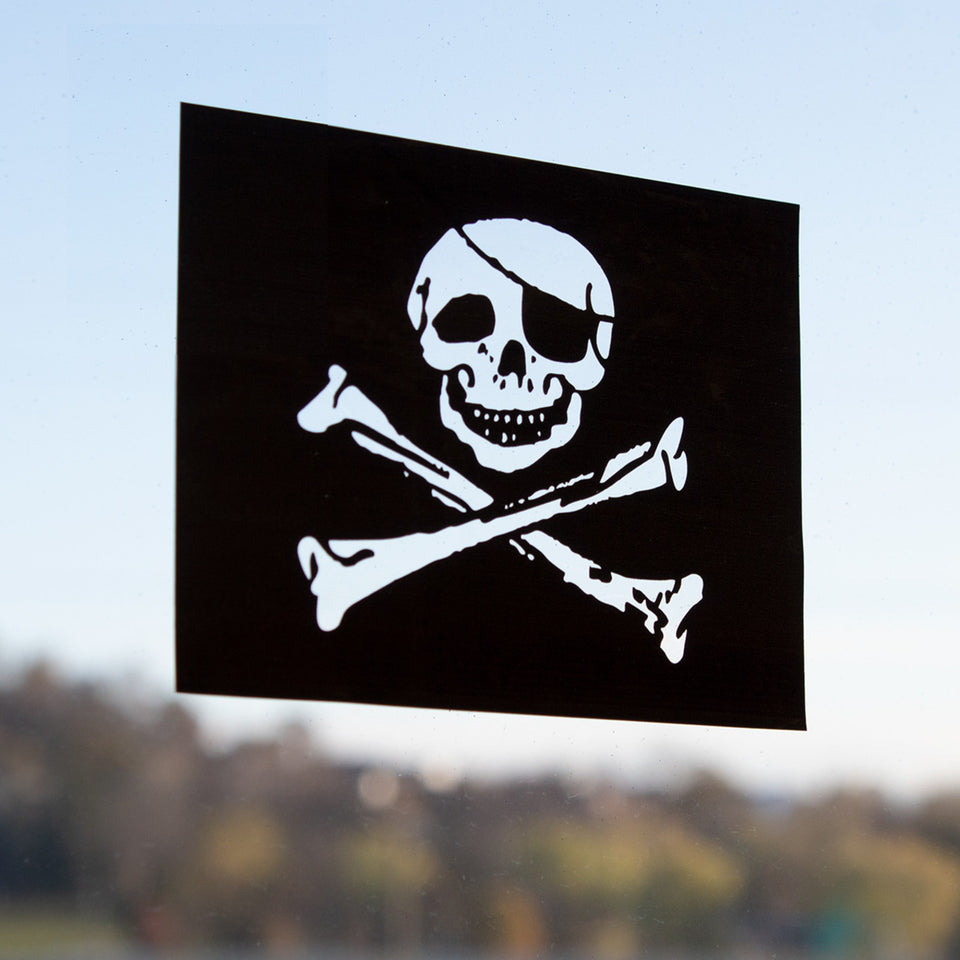 Pirate Flag Window Cling - Jolly Roger – United States Flag Store