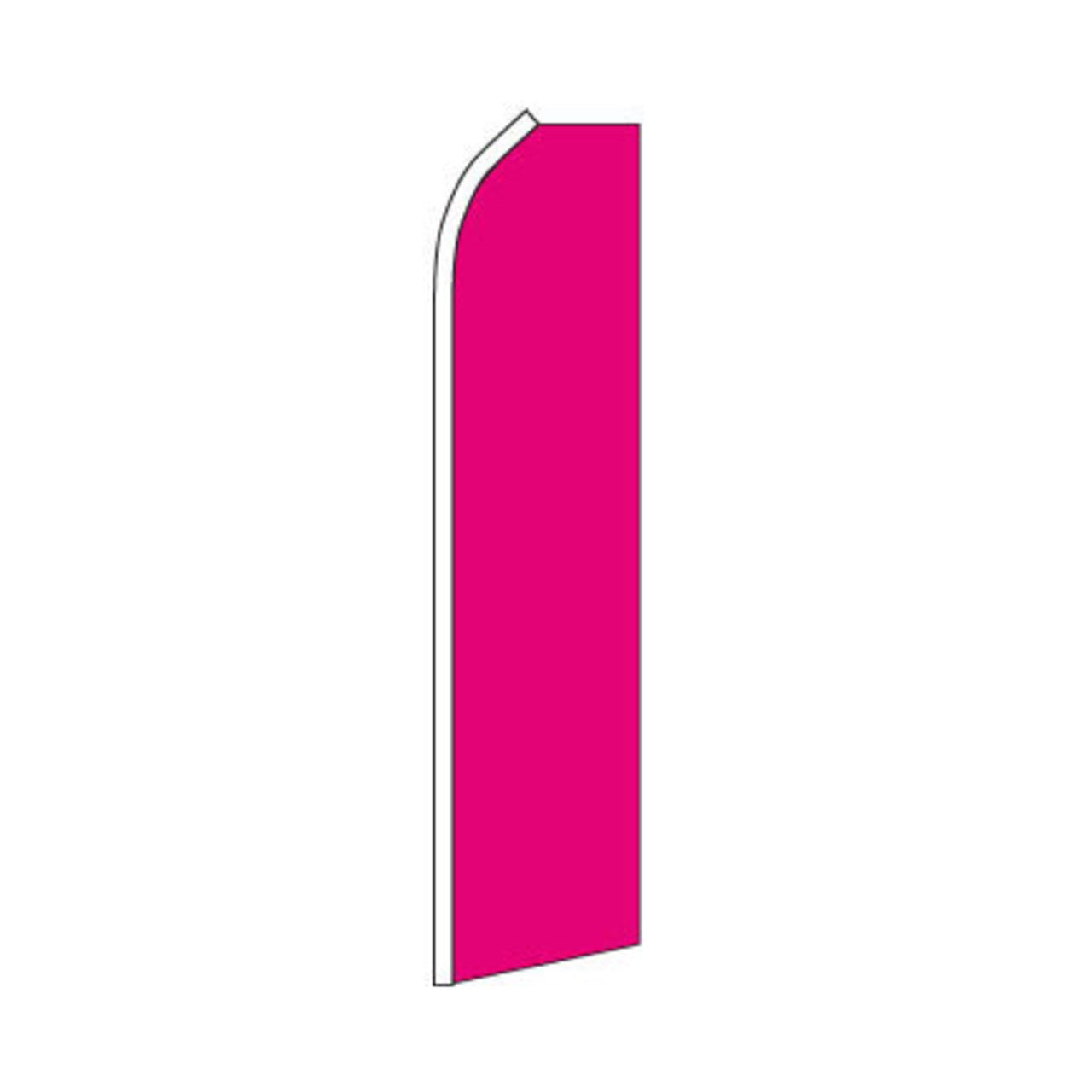 Magenta Swooper Flag - 11.5ft x 2.5ft