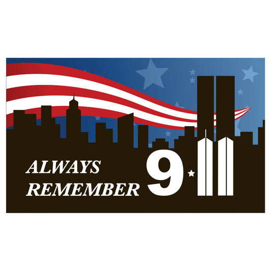 9 11 Remembrance Flag 3ft x 5ft Nylon