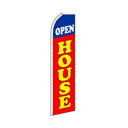 Open House Swooper Flag - Red