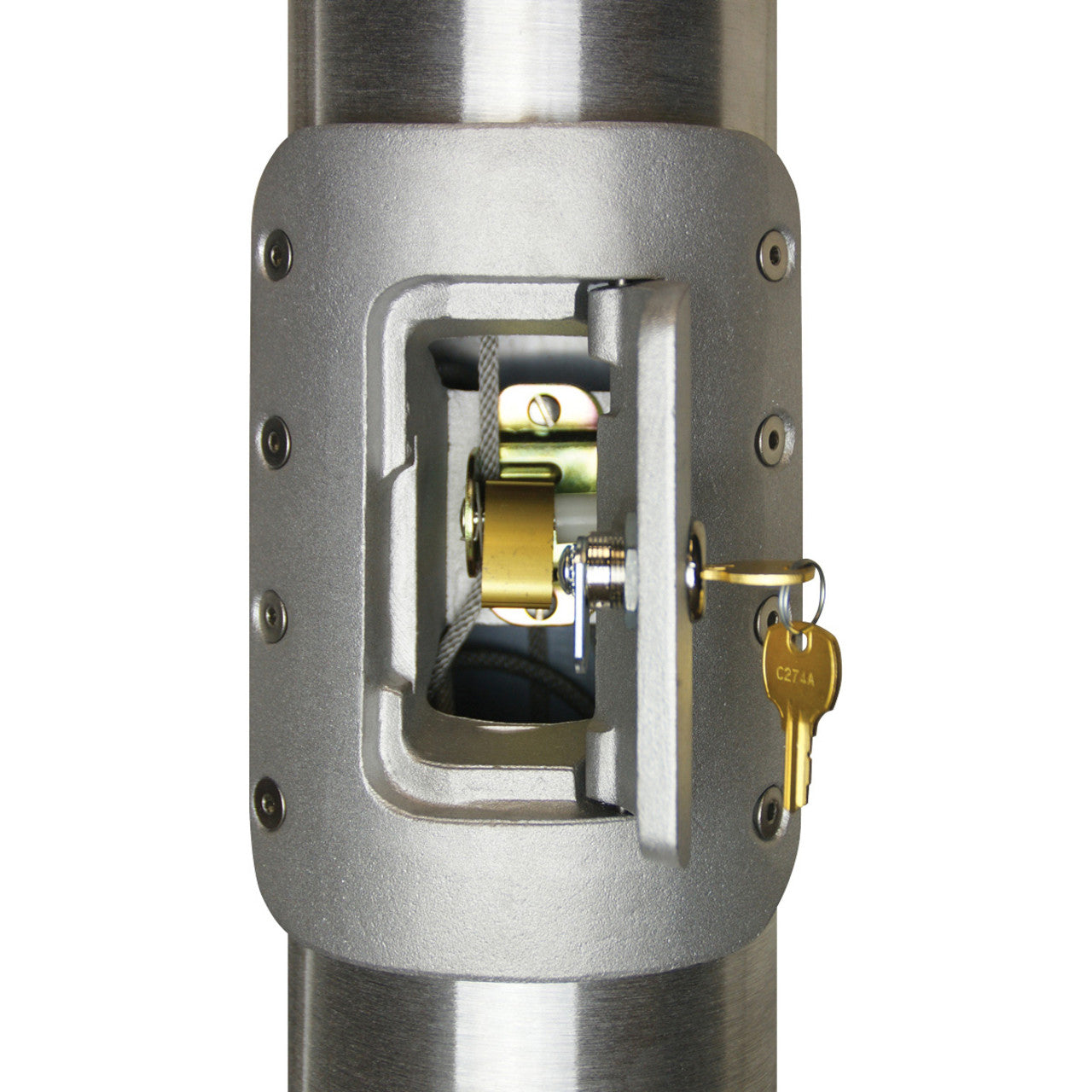 ECV25 Vanguard Internal Halyard Series 25ft Commercial Flagpole - .188in Wall Thickness - 6in Butt Diameter