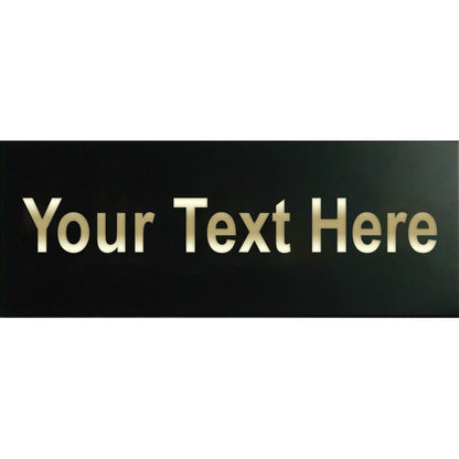 Small Black Engraving Plate - 1in x 2.5in