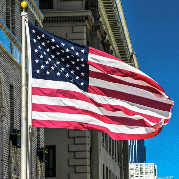 3ft x 5ft Super Tough Knitted Polyester American Flag - US Made