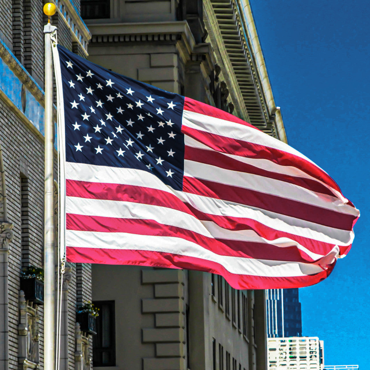 3ft x 5ft Super Tough Knitted Polyester American Flag - US Made
