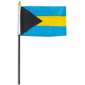 Flag of the Bahamas on a white background