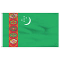 Turkmenistan 3ft x 5ft Nylon Flag