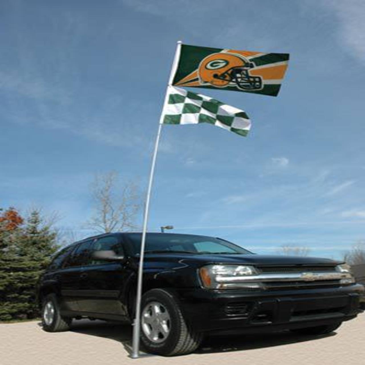 Super Tough 20ft Aluminum Sporting Event Collapsible Flagpole