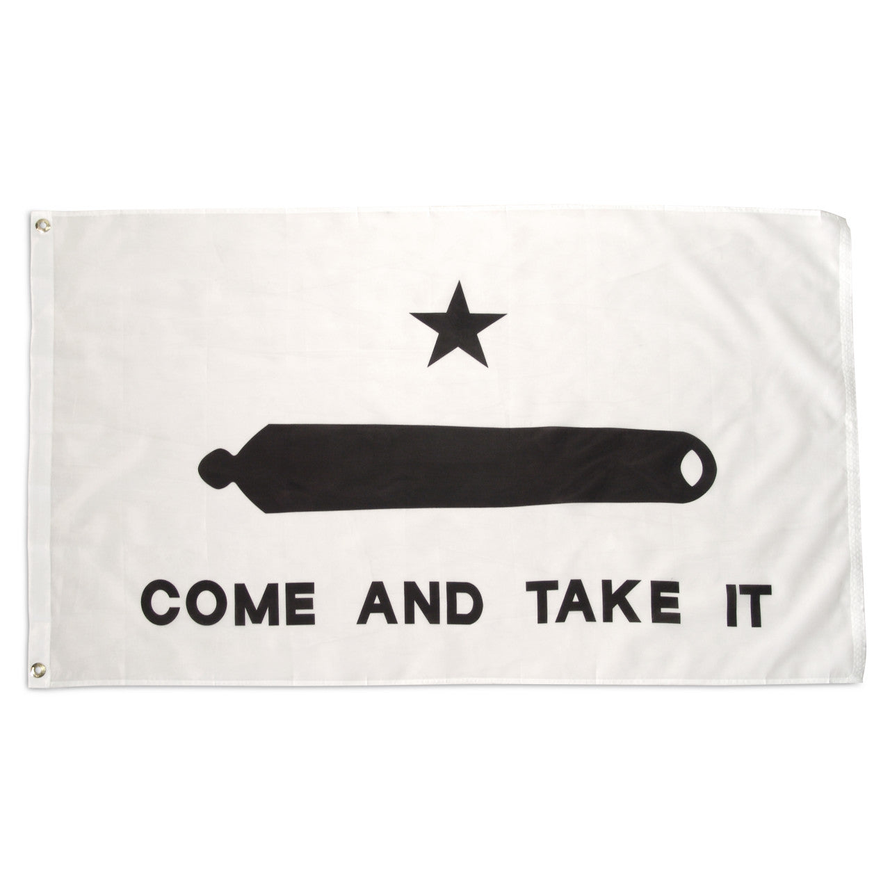 "Come and Take It" Printed Polyester 3' x 5' Flag - Gonzales Flag