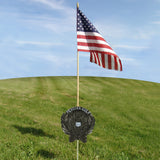 An American stick flag with a Persian Gulf graver marker
