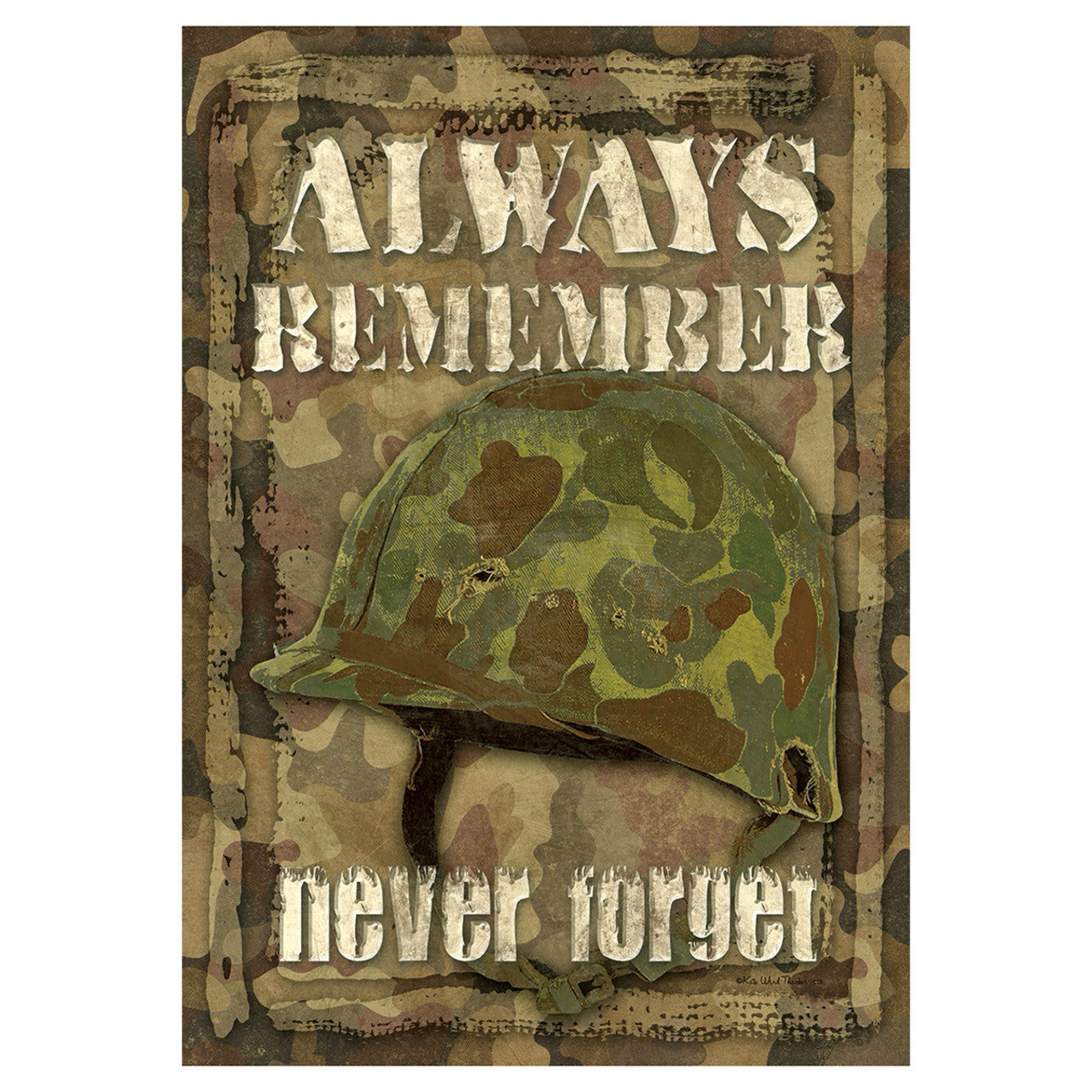 Patriotic Garden Flag - Always Remember - 12.5in x 18in