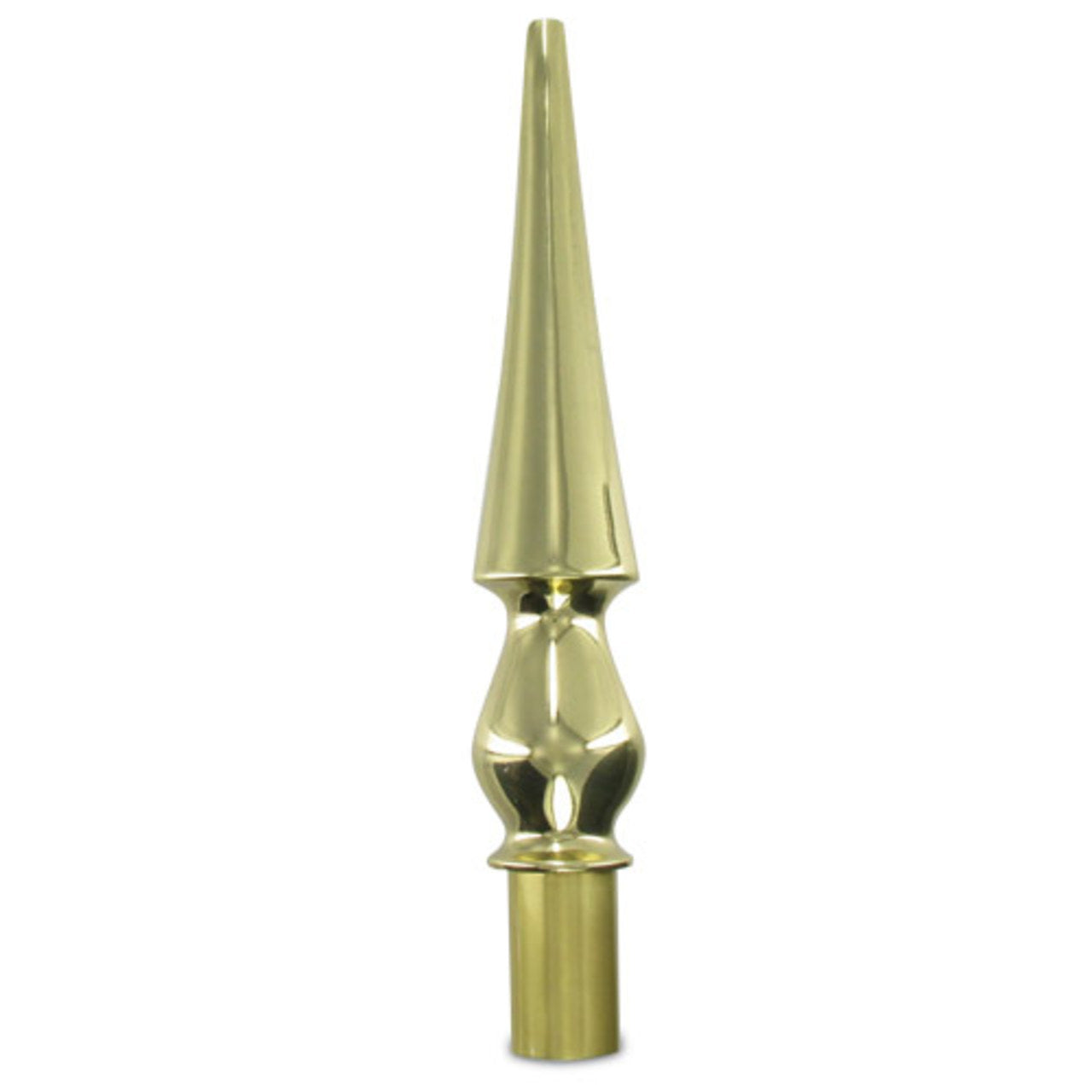 8in Metal Round Spear - Gold