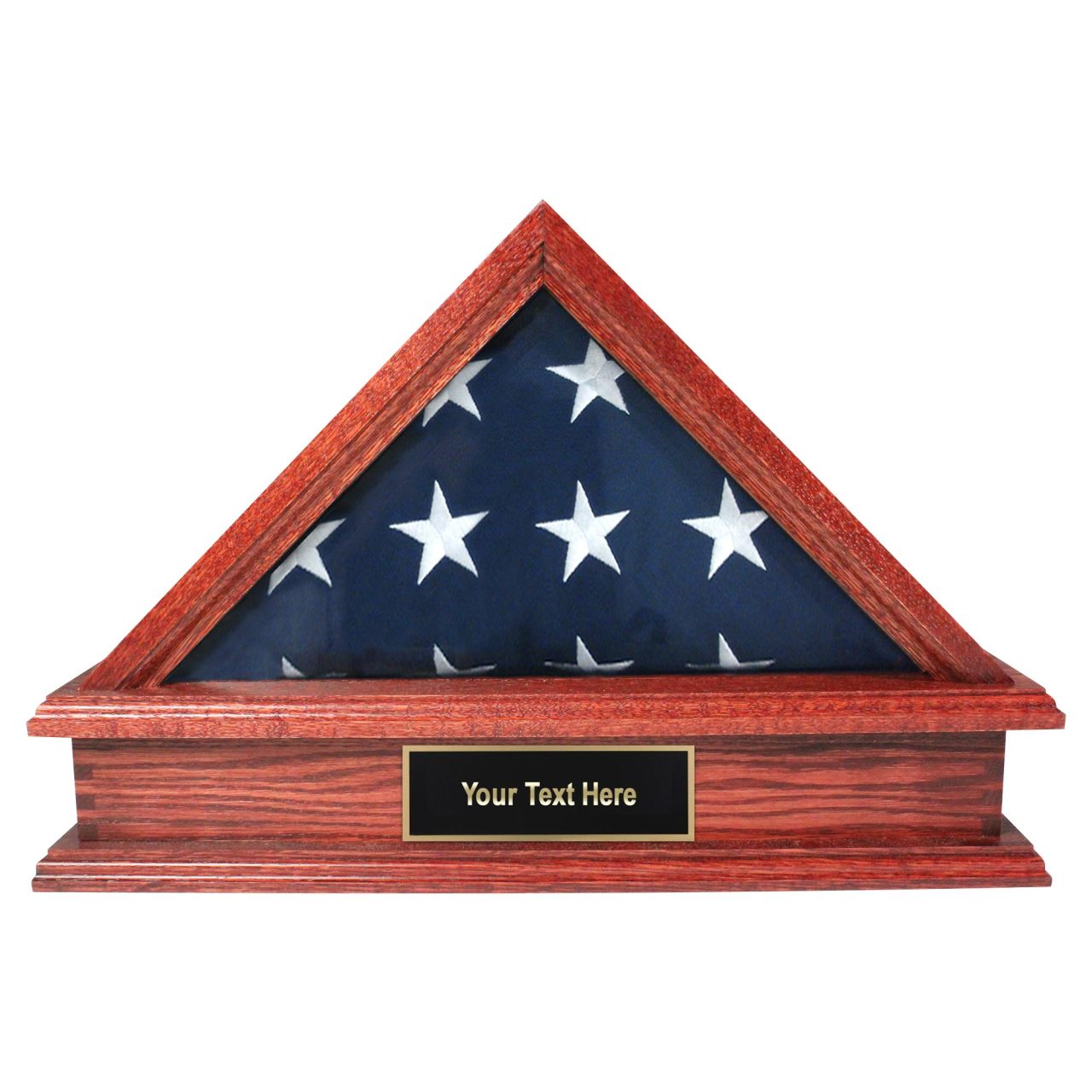 Jefferson Folded Flag Display Case & Pedestal  for 3' x 5' Flag