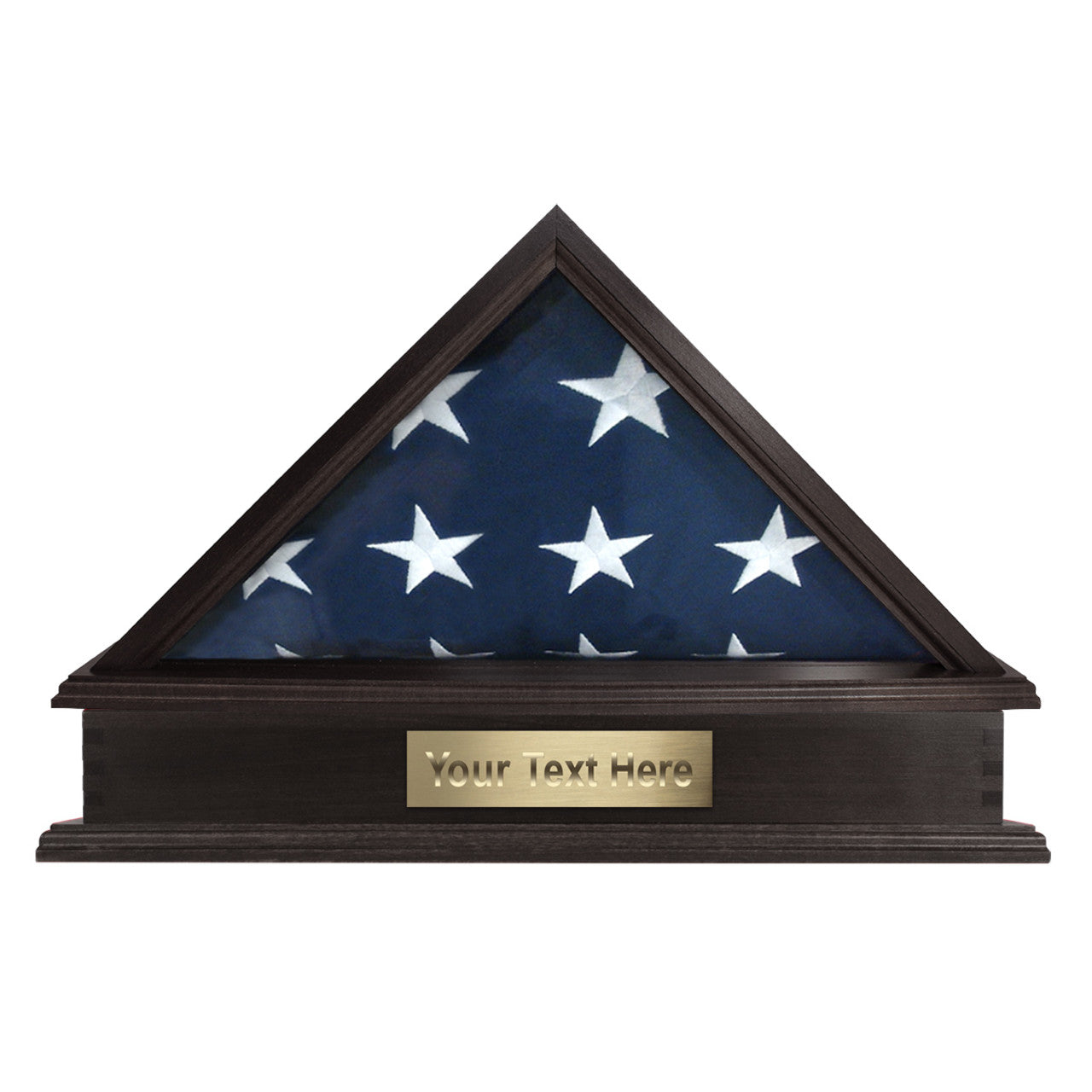 Roosevelt Burial Flag Display Case & Pedestal  for 5' x 9.5' Flag