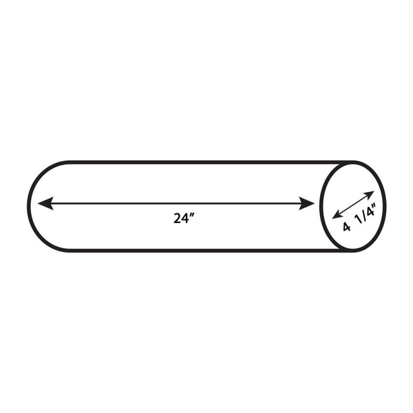 PVC Black Foundation Sleeve 3" - 3 1/2" - 24" Long