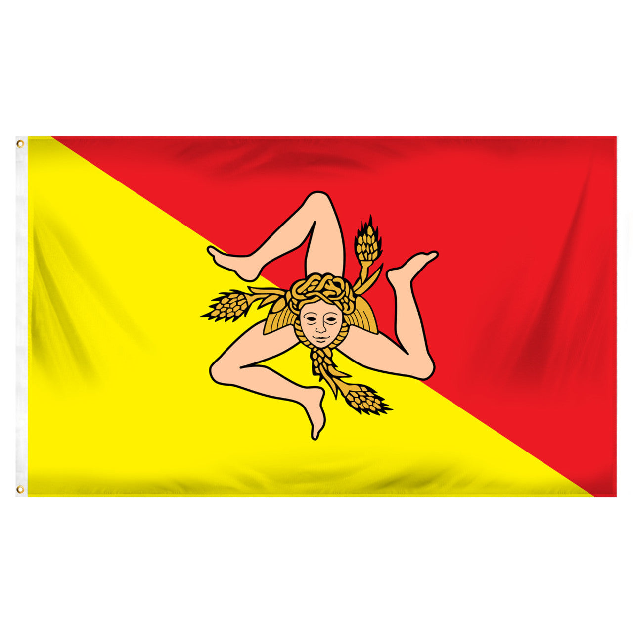 Sicily (Sicilian) 3ft x 5ft Printed Polyester Flag