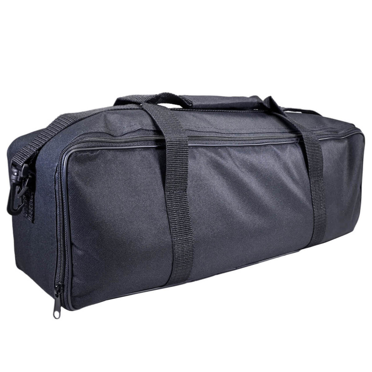 Black duffel bag