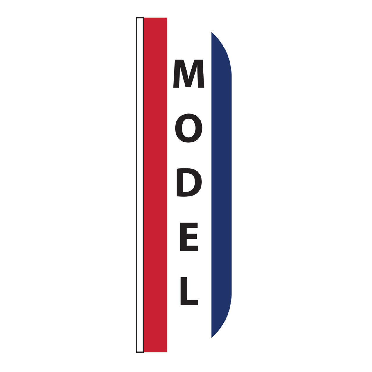 Model Message Flutter Flag - 3ft x 8ft