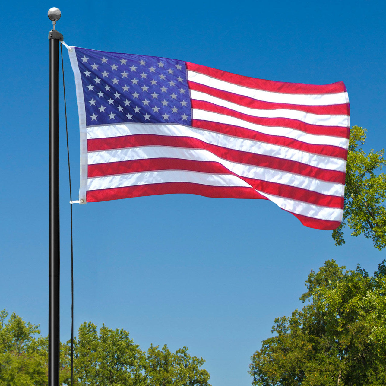 18ft US Made Steel Outdoor Flagpole by Valley Forge