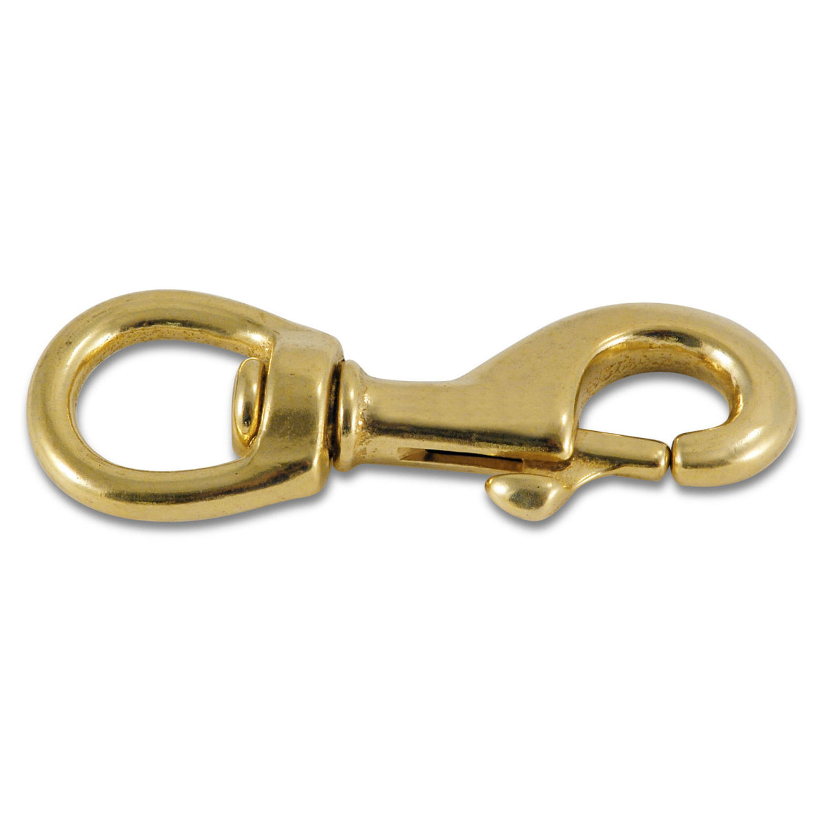Brass swivel eyebolt gold snap