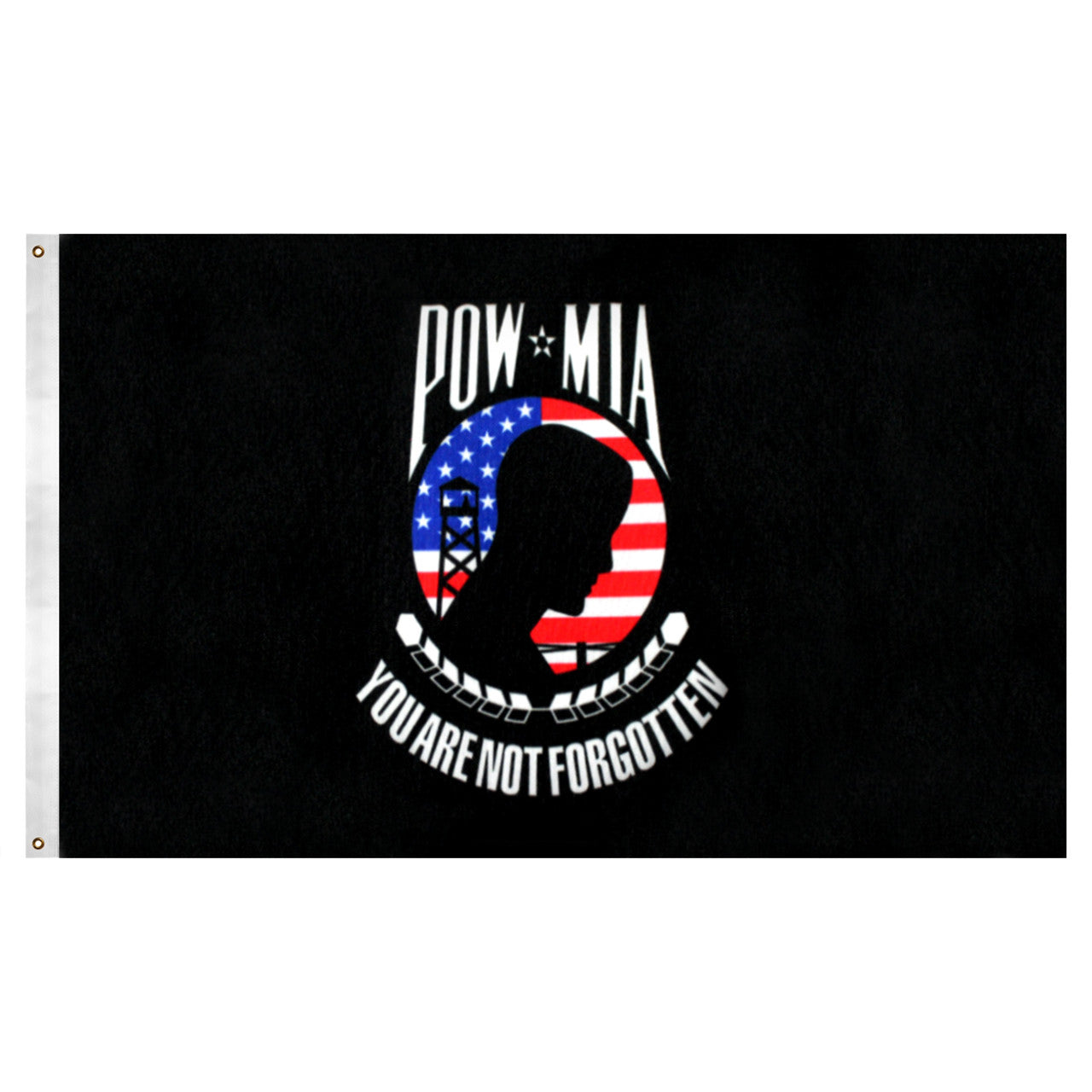 Super Tough POW MIA Patriotic Flag - 3' x 5' - Double-Sided