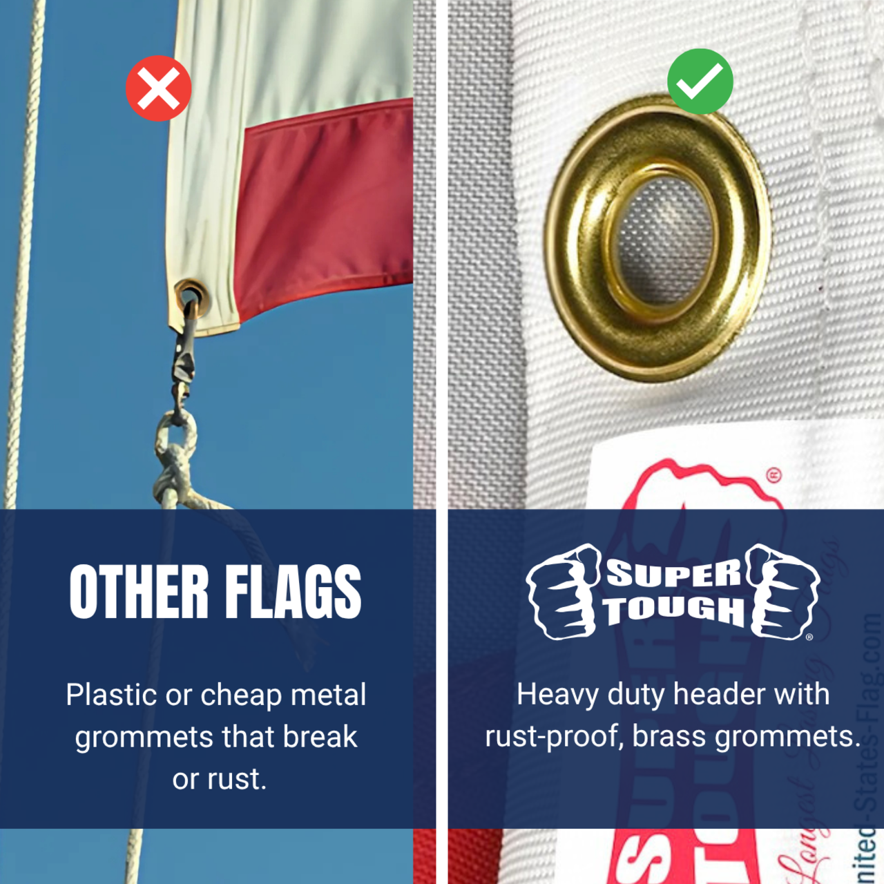 Super Tough 25ft x 40ft Nylon American Flag