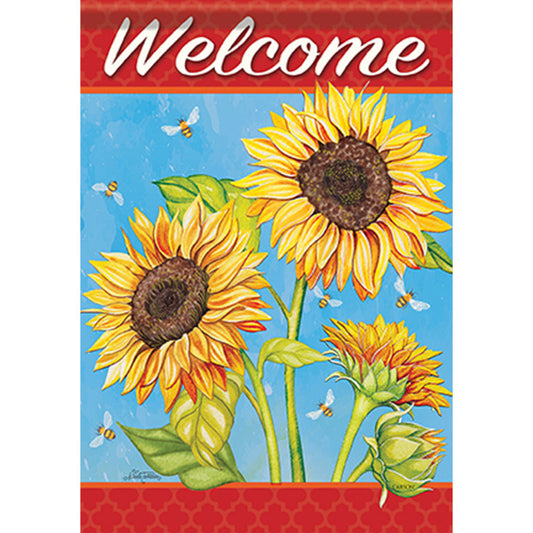 Carson Summer Garden Flag - Sunflower Field - 12.5in x 18in