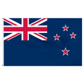 Blue flag of New Zealand with Union Jack and four red stars outlined in white