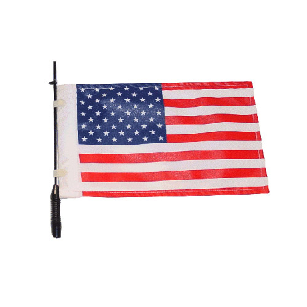 American flag for an antenna on a white background
