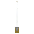 Xtreme Internal Reinforced with Winch Series 70ft 3 Sections Commercial Flagpole - .375in Wall Thickness - 12in Butt Diameter