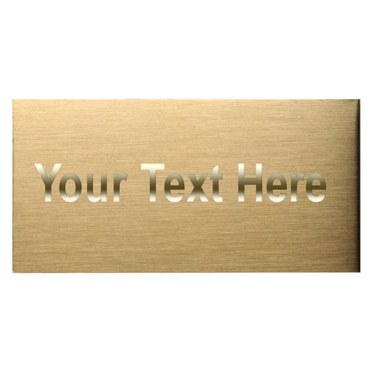 Large Brass Engraving Plate - 3.25in x 6.25in