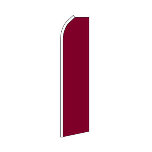 Burgundy Swooper Flag - 11.5ft x 2.5ft
