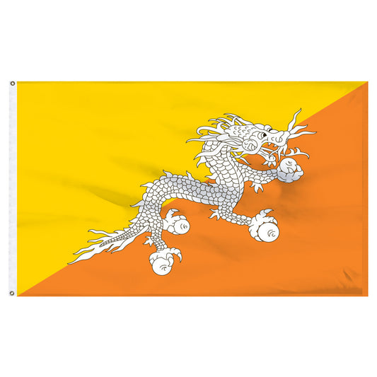 Bhutan 2' x 3' Nylon Flag