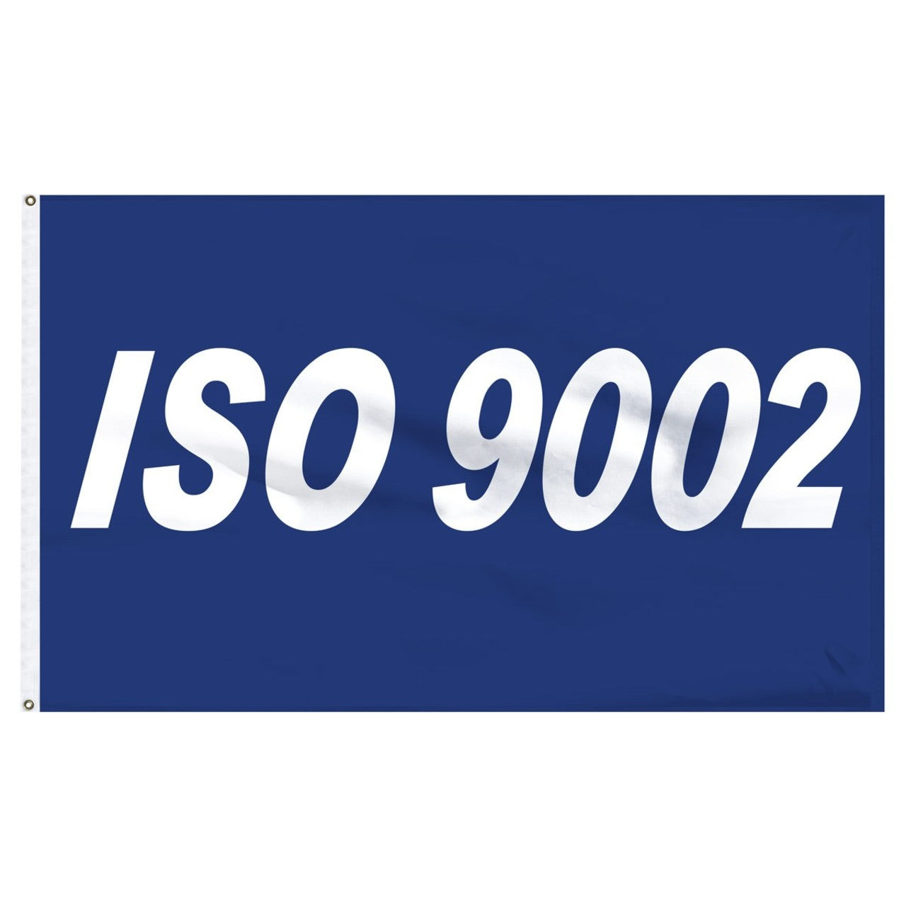 ISO 9002 blue flag