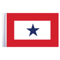 Blue Star Service Motorcycle Flag - 6" x 9"