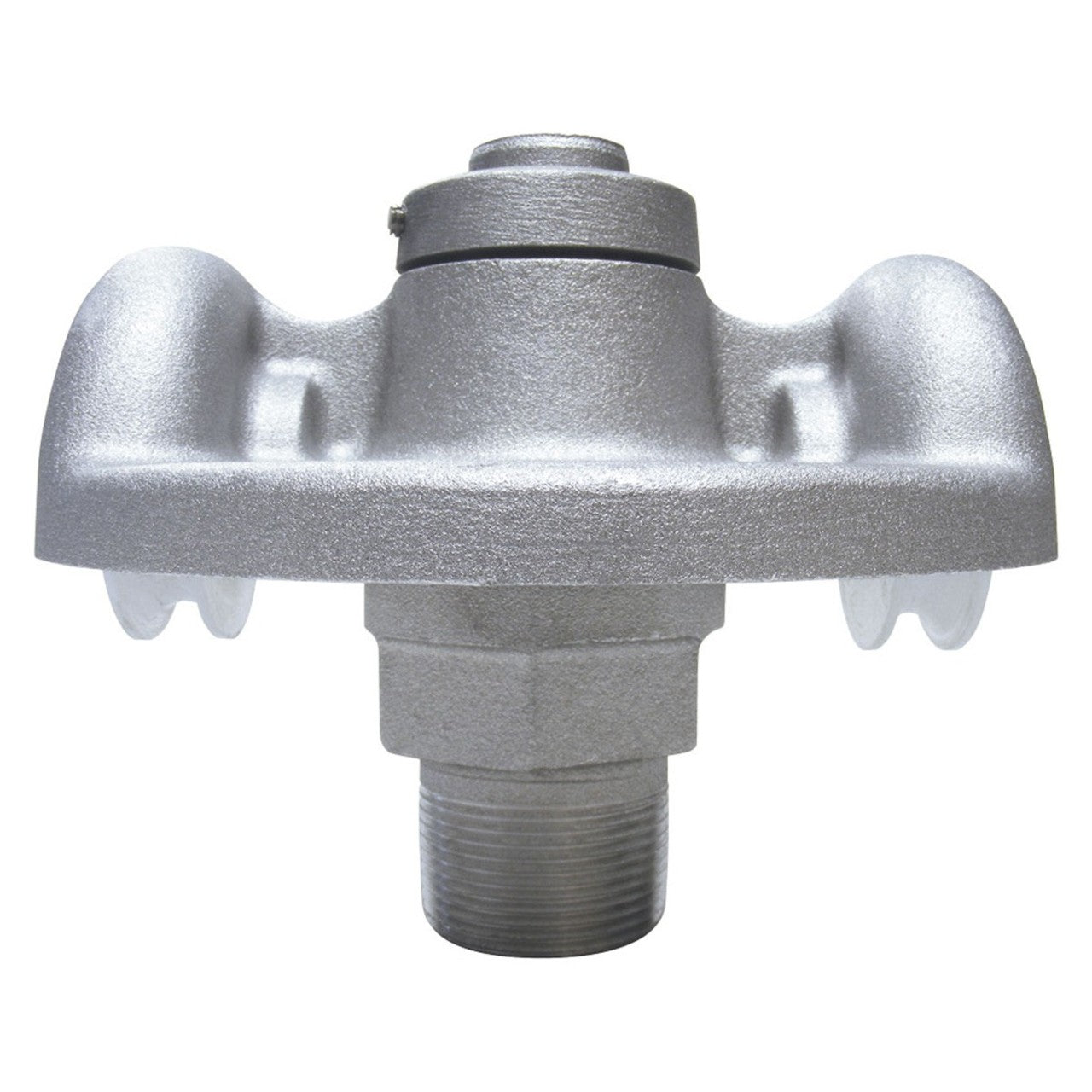 Threaded Revolving Truck - Double Pulley - 3 1/2" - RTS-2-125