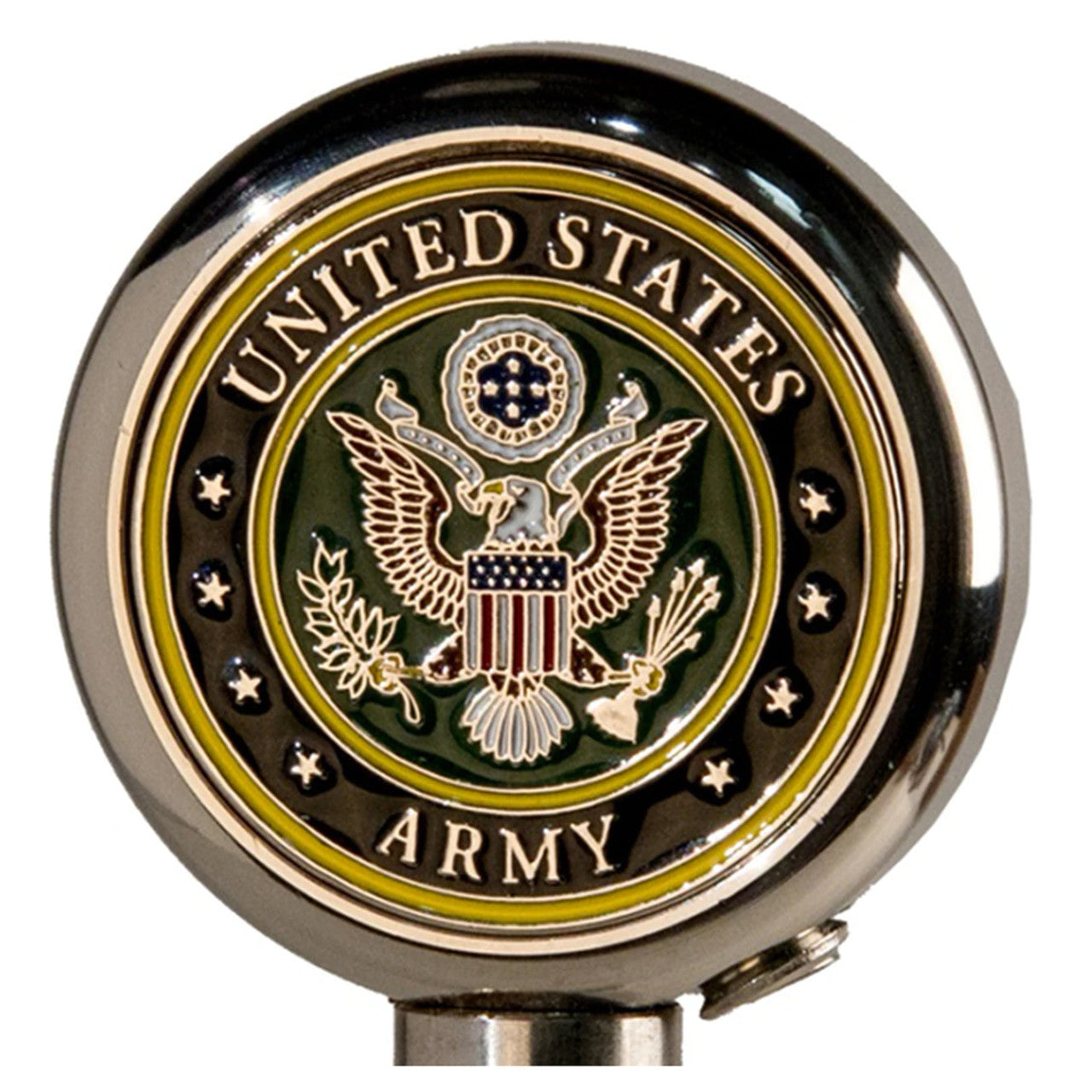 Motorcycle Flag Pole Decorative Topper - Army
