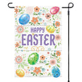 Super Tough Easter Garden Flag - Happy Easter - 12in x 18in
