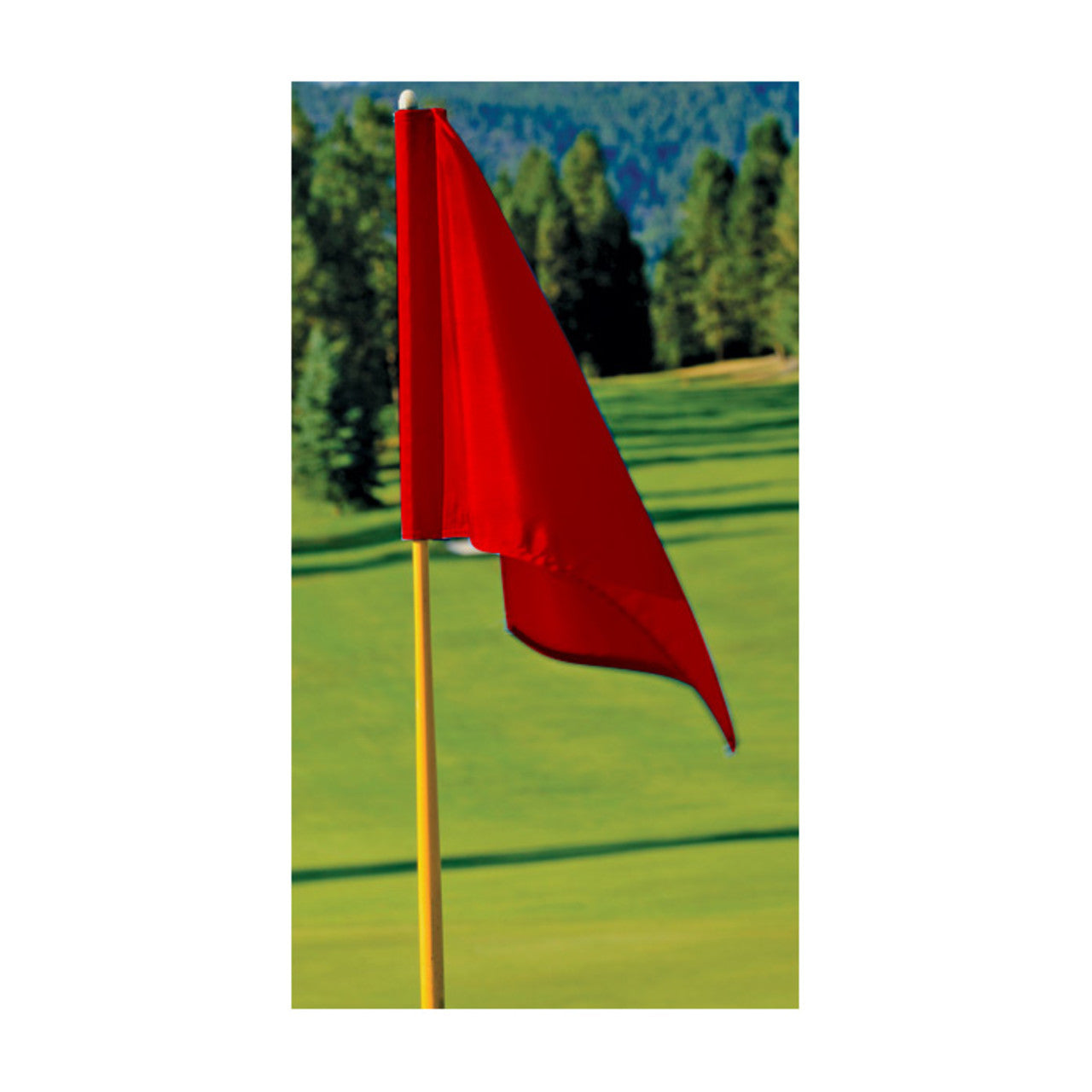 Solid Color Nylon Golf Flags - 14" x 20" - Tube Style