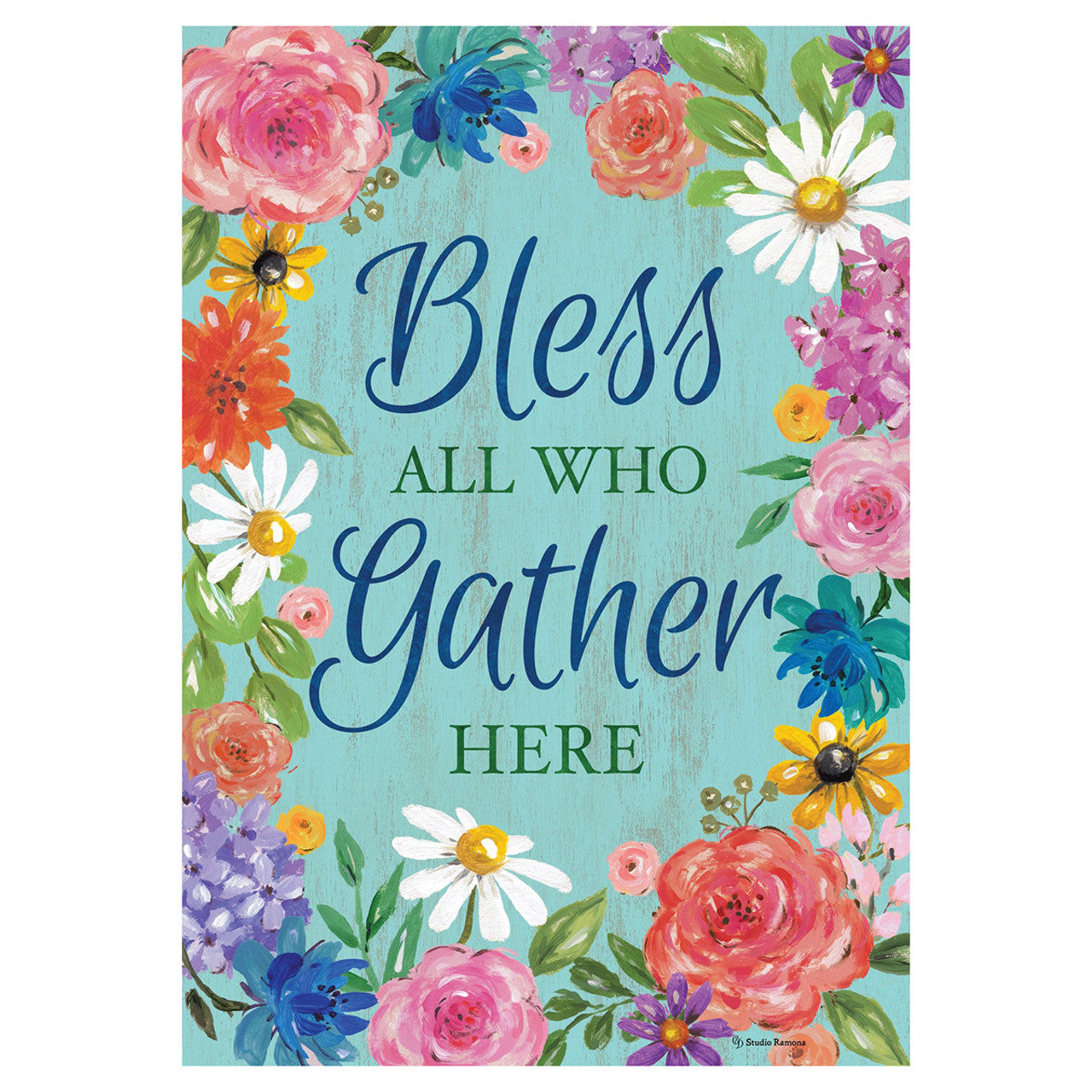 Bless and Gather Garden Flag - 12in x 18in