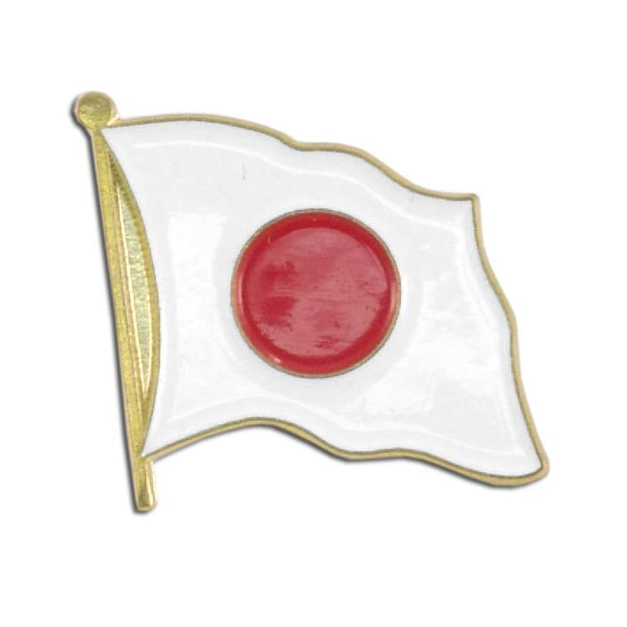 Japan Flag Lapel Pin - 3/4" x 1/2"