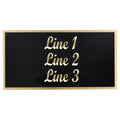 Large Black-on-Brass Engraving Plate - 3.25in x 6.25in