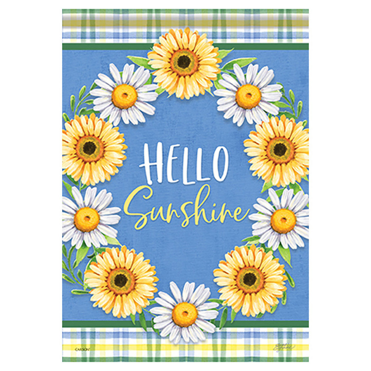 Carson Summer Garden Flag - Daisy Wreath